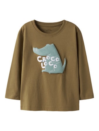 Mini longsleeve VAGNO Brown Regular Fit