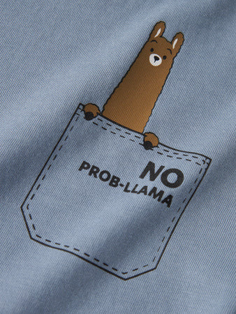 Mini longsleeve VAGNO Blue Regular Fit