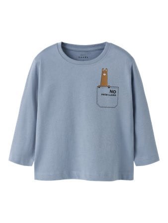 Mini longsleeve VAGNO Blue Regular Fit