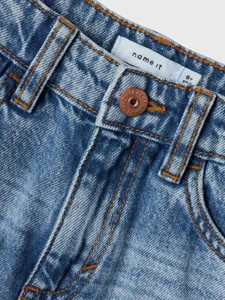 Kids short SILAS Medium Blue Denim Detail Slim Fit