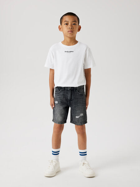 Kinder Shorts SILAS Dunkelgrau Denim Slim Fit