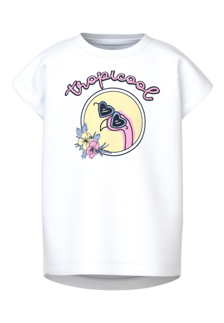 Mini T - shirt VIOLET Bright White Tropicool Regular Fit