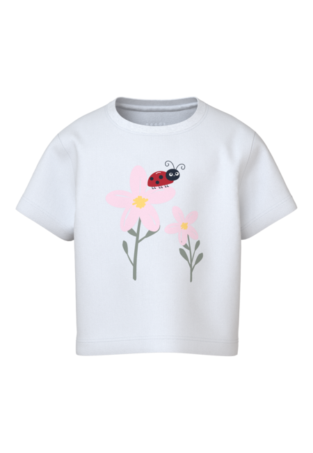 Mini T - shirt VILINSE Bright White Ladybug Loose Fit