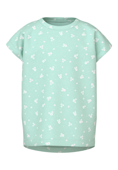 Mini T - shirt VIGGA Honeydew Flower Regular Fit