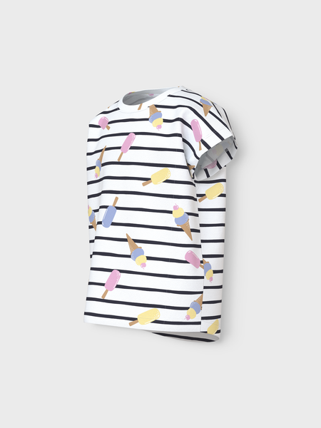 Mini T - shirt VIGGA Bright White Ice Regular Fit