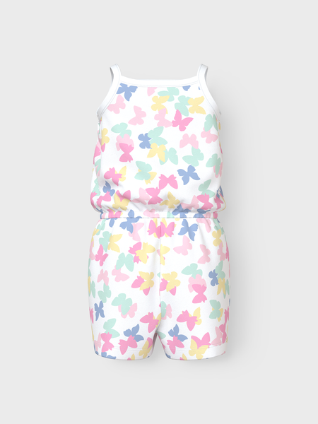 Mini-Jumpsuit VIGGA Helles Weiß Schmetterlinge