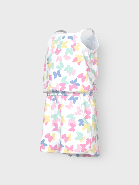 Mini-Jumpsuit VIGGA Helles Weiß Schmetterlinge