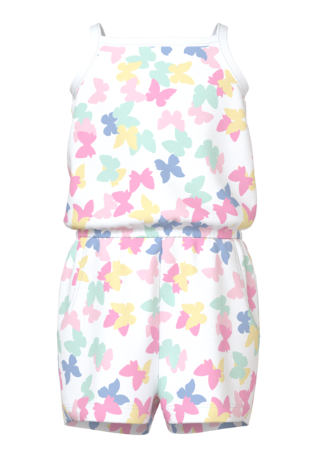 Mini-Jumpsuit VIGGA Helles Weiß Schmetterlinge
