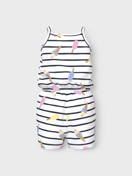 Mini jumpsuit VIGGA Bright White Ice