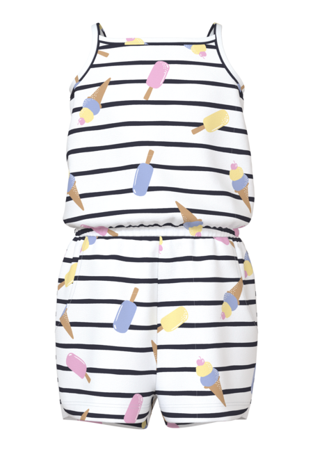 Mini jumpsuit VIGGA Bright White Ice