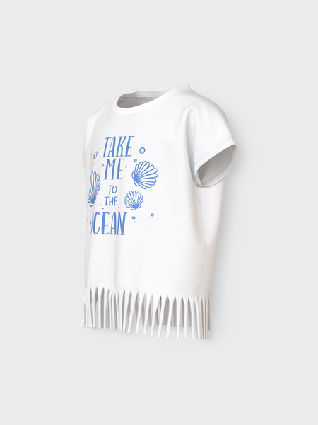 Kinder T-Shirt VALONE Bright White Ocean Regular Fit