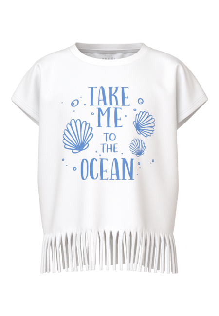 Kids T - shirt VALONE Bright White Ocean Regular Fit