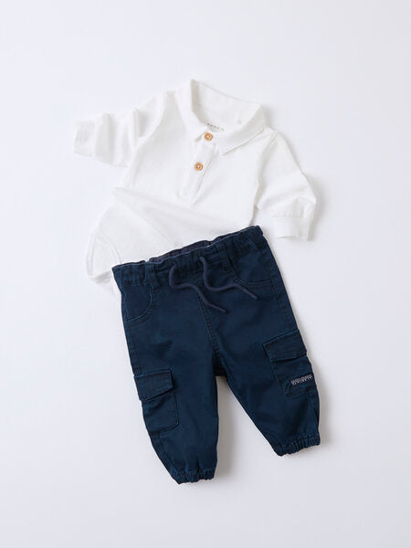 Baby broek BEN CARGO Navy Blazer Round Fit