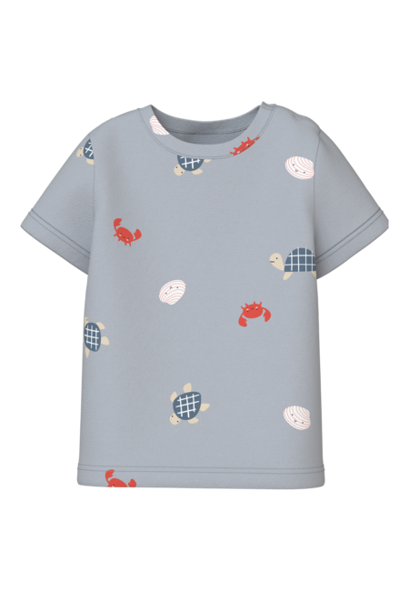 Baby T - shirt VROELS Pearl Blue Sea animals Regular Fit