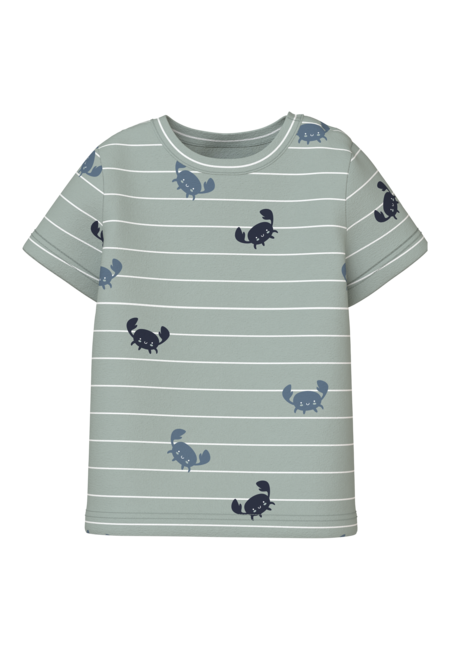 Baby T - shirt VROELS Aqua Gray Crabs Regular Fit