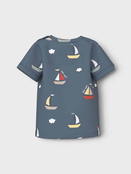 Baby T - shirt VROELS Blue Mirage Boats Regular Fit