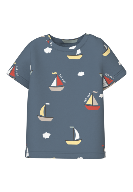 Baby T - shirt VROELS Blue Mirage Boats Regular Fit