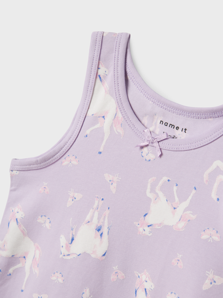 Mini ondergoed TANK TOP 2P PASTEL LILAC HORSE Pastel Lilac