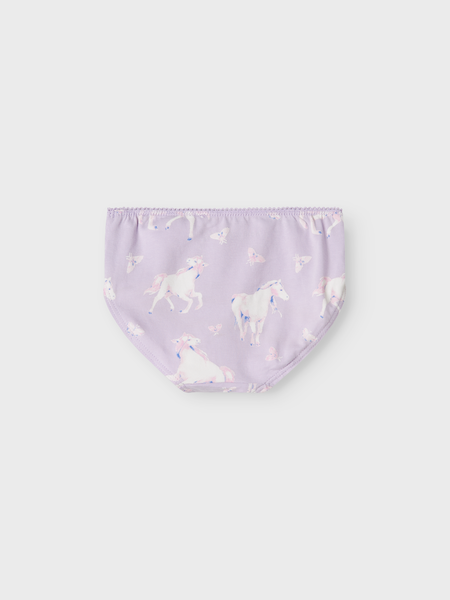 Mini onderbroek BRIEFS 3P PASTEL LILAC HORSE Pastel Lilac