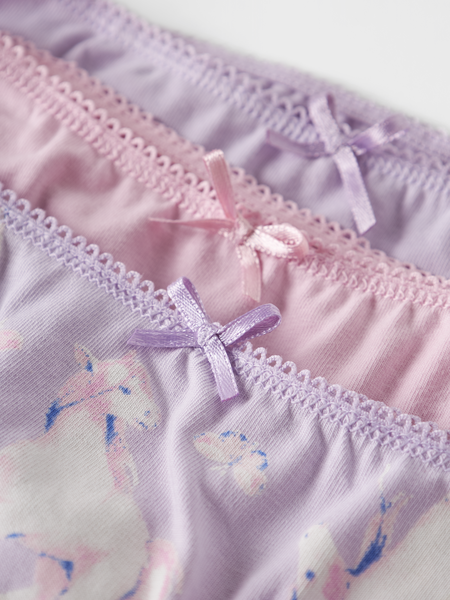 Mini onderbroek BRIEFS 3P PASTEL LILAC HORSE Pastel Lilac