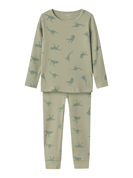 Mini pyjama NIGHTSET AGAVE GREEN DINO RIB Agave Green