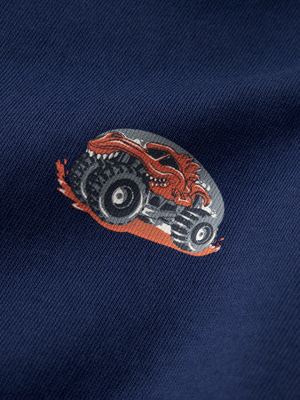 Mini trui VILDAR Blueprint Dinotruck Regular Fit