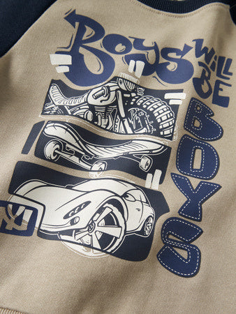 Mini trui VILDAR Island Fossil Boys Regular Fit