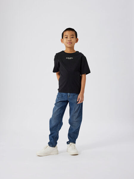 Kids T - shirt BRODY Black W. JET STREAM PRINT Regular Fit