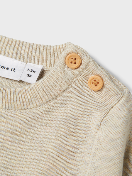 Baby Pullover TIMIE Peyote Melange Regular Fit