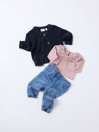 Baby spijkerbroek ROSE LOOSE Blue Round Fit