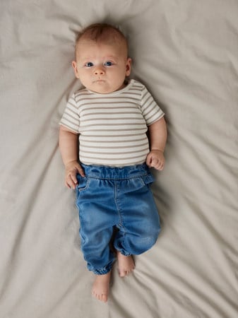 Baby spijkerbroek ROSE LOOSE Blue Round Fit