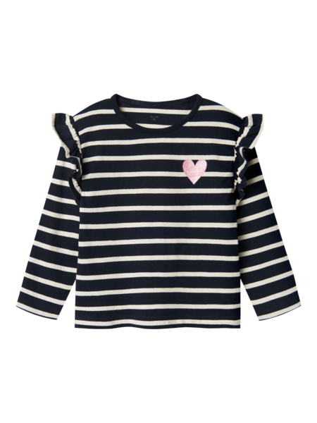 Mini Langarmshirt TOVELINA Dunkel Saphir Regular Fit