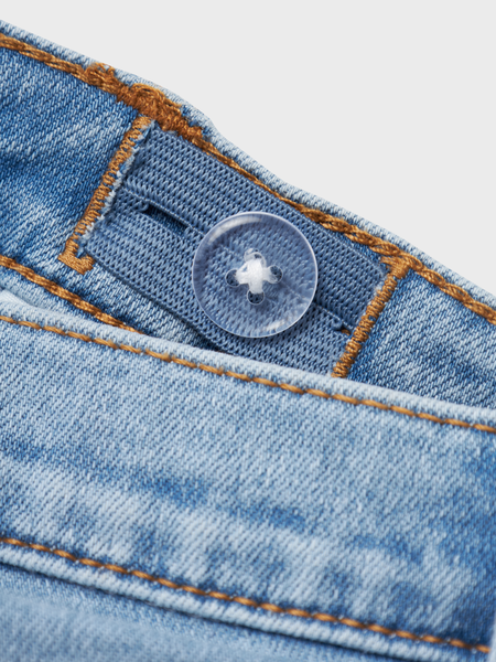 Mini Jeans POLLY Hellblauer Denim Bootcut Passform