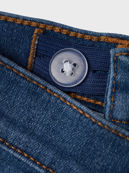 Mini Jeans POLLY Dunkelblau Denim Bootcut Passform