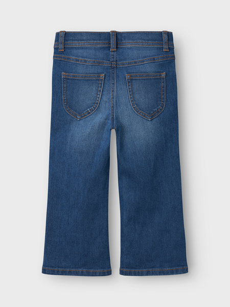 Mini Jeans ROSE Dunkelblau Denim Weitbein Passform