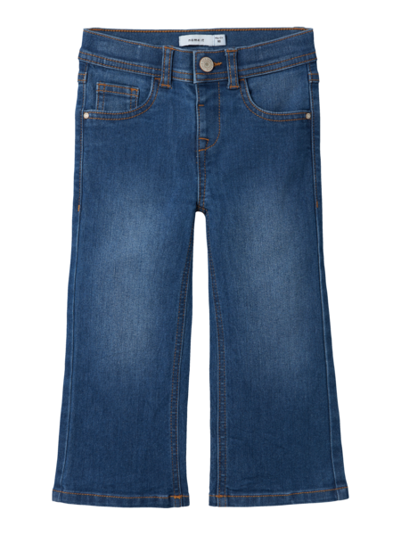 Mini Jeans ROSE Dunkelblau Denim Weitbein Passform