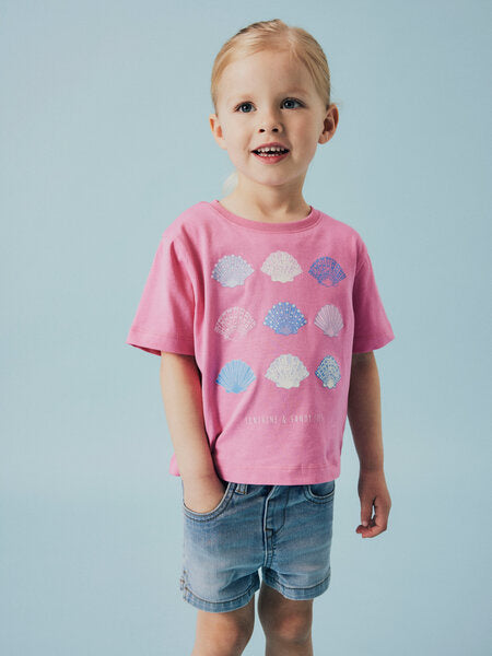 Mini-Shorts SALLI Hellblau Denim Slim Fit