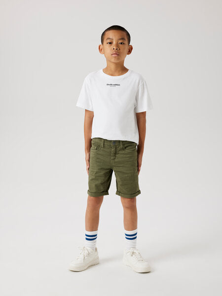 Kinder-Shorts SILAS Deep Lichen Green Slim Fit
