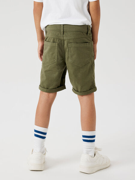 Kinder-Shorts SILAS Deep Lichen Green Slim Fit