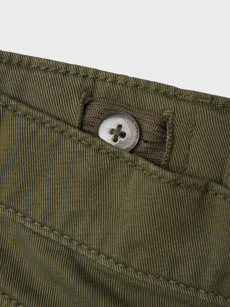 Kinder-Shorts SILAS Deep Lichen Green Slim Fit