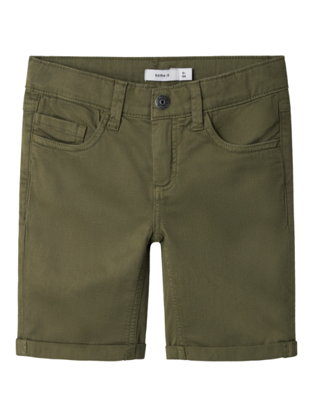 Kinder-Shorts SILAS Deep Lichen Green Slim Fit