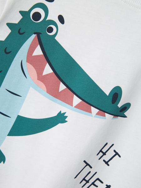 Mini T-Shirt HELGE Lucent Weiß Regular Fit