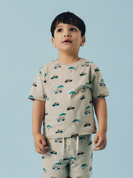 Mini T - shirt JIVAN Island Fossil Regular Fit