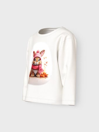 Mini longsleeve VOTEA Cloud Dancer Autumn Bunny Regular Fit