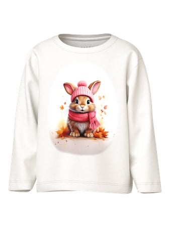 Mini longsleeve VOTEA Cloud Dancer Autumn Bunny Regular Fit