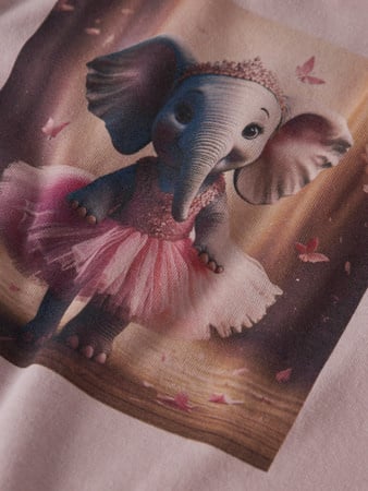 Mini Langarmshirt VOTEA Burnished Lilac Ballerina Elephant Regular Fit