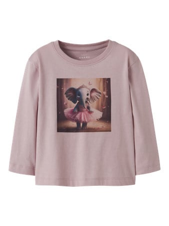 Mini Langarmshirt VOTEA Burnished Lilac Ballerina Elephant Regular Fit