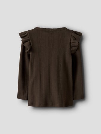 Mini longsleeve JULIA Brown Regular Fit