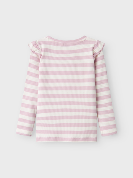 Mini Langarmshirt TAIA Winsome Orchid Cloud Dancer Slim Fit