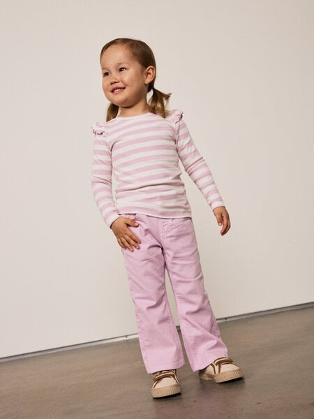 Mini Langarmshirt TAIA Winsome Orchid Cloud Dancer Slim Fit